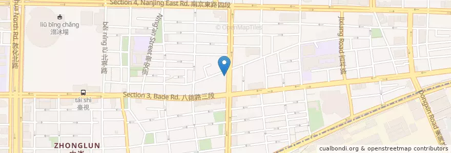 Mapa de ubicacion de 第一商業銀行 en Taïwan, Nouveau Taipei, Taipei, District De Songshan.