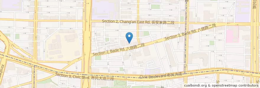 Mapa de ubicacion de 華南商業銀行 en 臺灣, 新北市, 臺北市, 中山區.