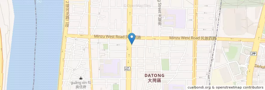 Mapa de ubicacion de 永豐商業銀行 en تايوان, تايبيه الجديدة, تايبيه, 大同區.