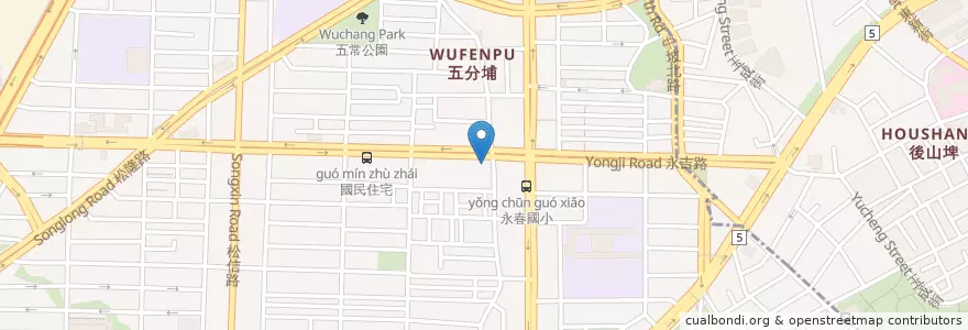 Mapa de ubicacion de 玉山商業銀行 en Taïwan, Nouveau Taipei, Taipei, District De Xinyi.