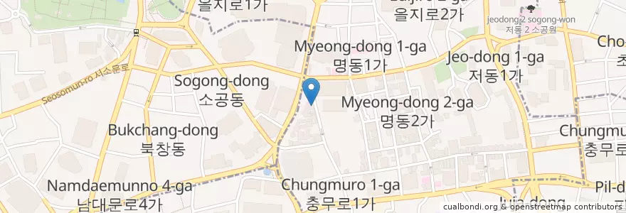 Mapa de ubicacion de 마루가메 제면 en Corea Del Sur, Seúl.