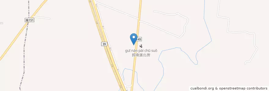Mapa de ubicacion de 台糖加油站 en 臺灣, 臺南市, 歸仁區.