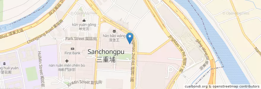 Mapa de ubicacion de 中國信託商業銀行 en 臺灣, 新北市, 臺北市, 南港區.