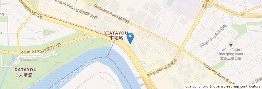 Mapa de ubicacion de 王道商業銀行股份有限公司 en تایوان, 新北市, تایپه, 內湖區.