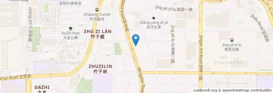 Mapa de ubicacion de 台北富邦商業銀行 en 台湾, 新北市, 台北市, 中山区.