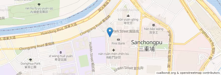 Mapa de ubicacion de 華南商業銀行 en 台湾, 新北市, 台北市, 南港区.