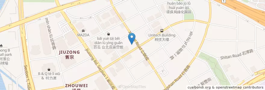 Mapa de ubicacion de 彰化商業銀行 en 臺灣, 新北市, 臺北市, 內湖區.