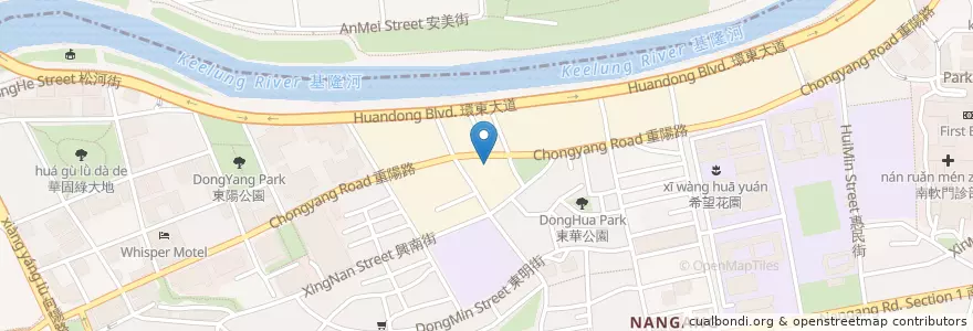 Mapa de ubicacion de 上海商業儲蓄銀行 en Taiwan, New Taipei, Taipei, Nangang District.