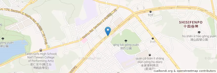 Mapa de ubicacion de 玉山商業銀行 en Tayvan, 新北市, Taipei, 內湖區.