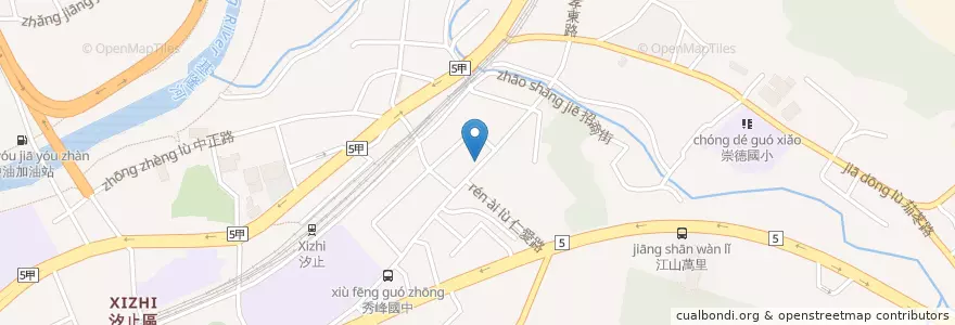 Mapa de ubicacion de 元大商業銀行 en 臺灣, 新北市, 汐止區.