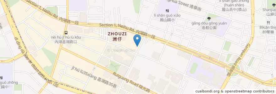 Mapa de ubicacion de 玉山商業銀行 en Тайвань, Новый Тайбэй, Тайбэй, Нэйху.