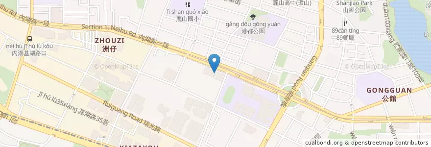 Mapa de ubicacion de 中國信託商業銀行 en Taiwan, Nuova Taipei, Taipei, Distretto Di Neihu.