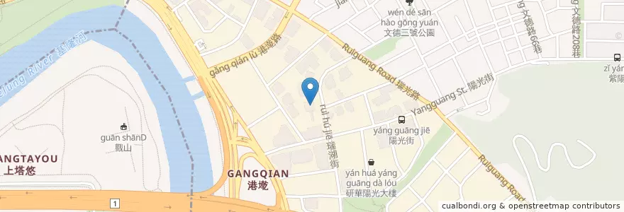 Mapa de ubicacion de 台北富邦商業銀行 en Taiwan, 新北市, Taipé, 內湖區.