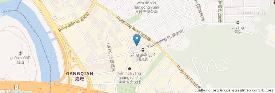 Mapa de ubicacion de 三信商業銀行 en 타이완, 신베이 시, 타이베이시, 네이후 구.