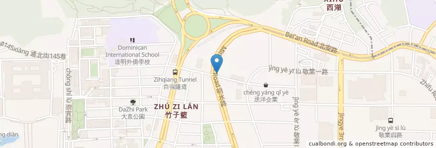 Mapa de ubicacion de 渣打國際商業銀行 en Taïwan, Nouveau Taipei, Taipei, District De Zhongshan.