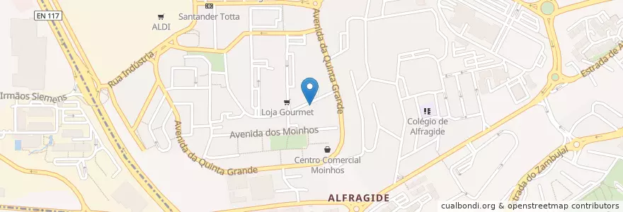 Mapa de ubicacion de Segredos e Bastidores en Portugal, Área Metropolitana De Lisboa, Lisboa, Grande Lisboa, Amadora, Alfragide.