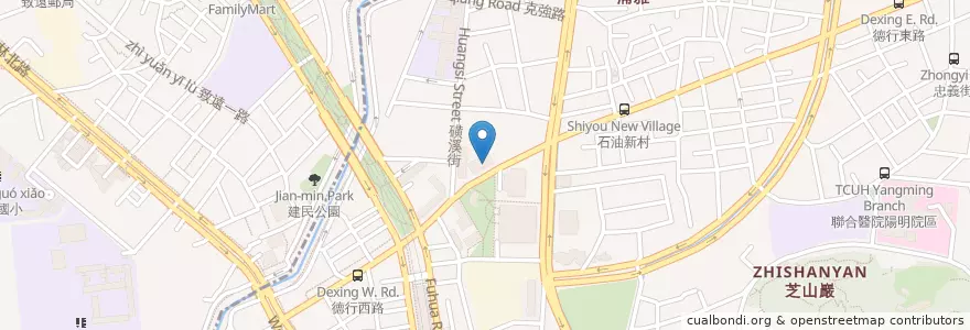 Mapa de ubicacion de 彰化商業銀行 en Taiwan, 新北市, Taipei, 士林區.