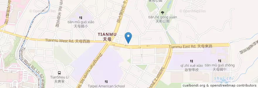 Mapa de ubicacion de 陽信商業銀行 en Taiwan, Nuova Taipei, Taipei, 士林區.