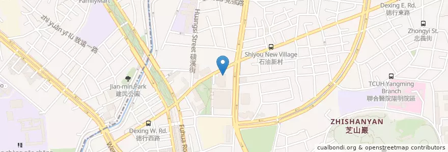 Mapa de ubicacion de 星展(台灣)商業銀行 en Taiwan, Nuova Taipei, Taipei, 士林區.