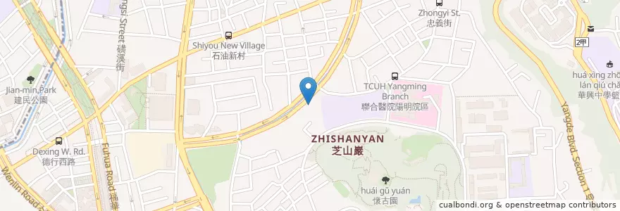 Mapa de ubicacion de 華南商業銀行 en Taiwan, 新北市, Taipé, 士林區.