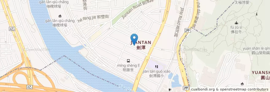 Mapa de ubicacion de 陽信商業銀行 en Taiwan, Neu-Taipeh, Taipeh, Shilin.