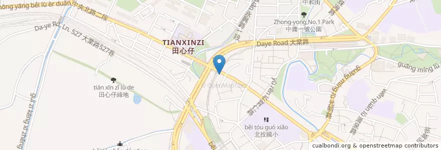 Mapa de ubicacion de 玉山商業銀行 en Тайвань, Новый Тайбэй, Тайбэй, 北投區.