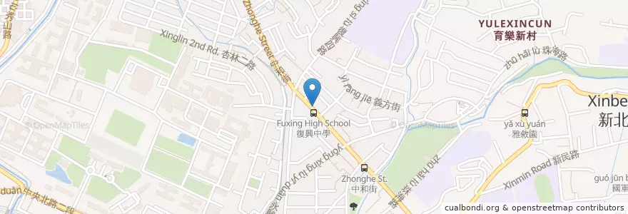 Mapa de ubicacion de 陽信商業銀行 en Taiwan, 新北市, Taipei, 北投區.