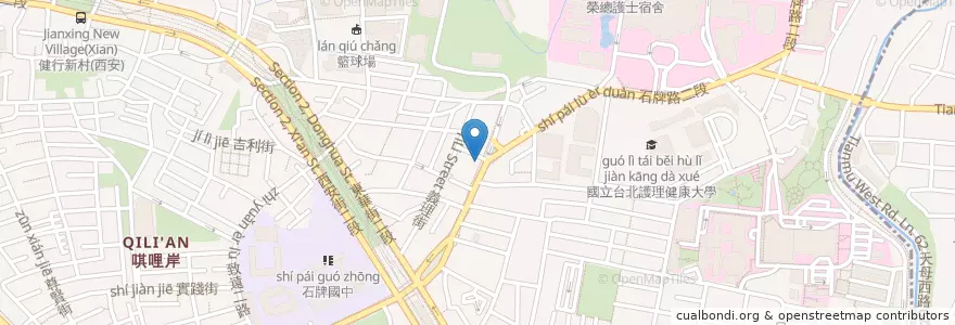 Mapa de ubicacion de 華泰商業銀行 en Тайвань, Новый Тайбэй, Тайбэй, 北投區.