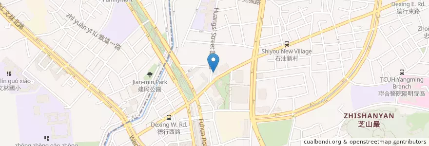 Mapa de ubicacion de 國泰世華商業銀行 en تایوان, 新北市, تایپه, 士林區.