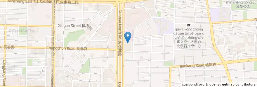 Mapa de ubicacion de 京城商業銀行 en تایوان, 新北市, تایپه, 松山區.