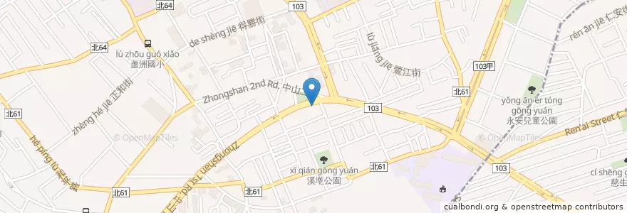 Mapa de ubicacion de 華南商業銀行 en 타이완, 신베이 시, 루저우 구.
