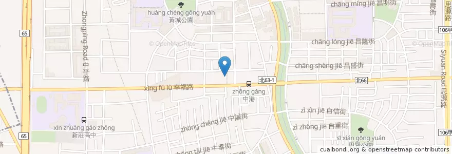 Mapa de ubicacion de 安泰商業銀行 en Taiwan, Nuova Taipei, Distretto Di Xinzhuang.