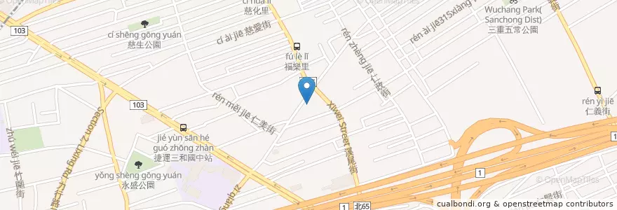 Mapa de ubicacion de 上海商業儲蓄銀行 en 台湾, 新北市.
