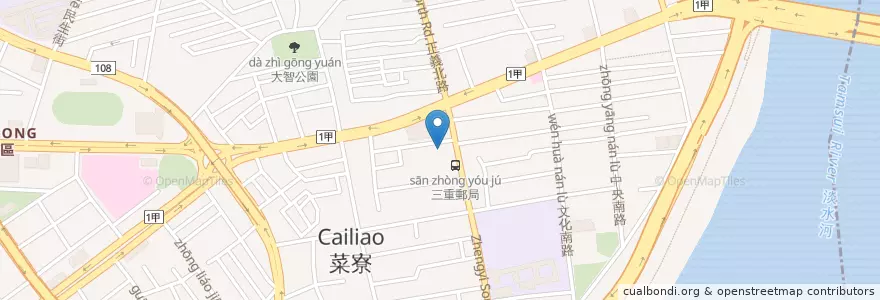 Mapa de ubicacion de 合作金庫商業銀行 en Taïwan, Nouveau Taipei.