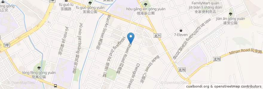 Mapa de ubicacion de 元大商業銀行 en Тайвань, Новый Тайбэй, 新莊區.