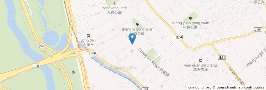 Mapa de ubicacion de 永豐商業銀行 en 타이완, 신베이 시, 루저우 구, 우구 구.