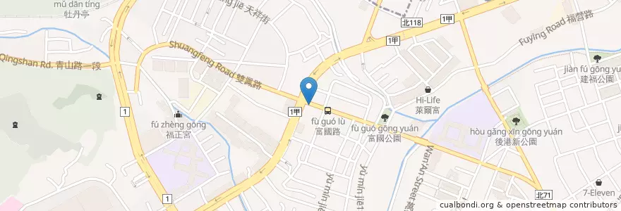 Mapa de ubicacion de 遠東國際商業銀行 en Taiwan, 新北市, 新莊區.