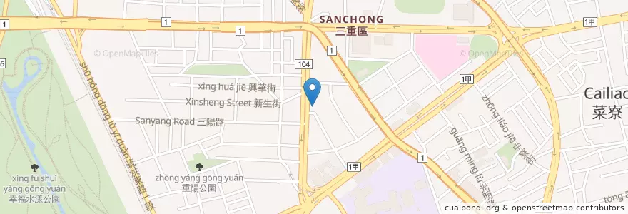 Mapa de ubicacion de 第一商業銀行 en Тайвань, Новый Тайбэй.