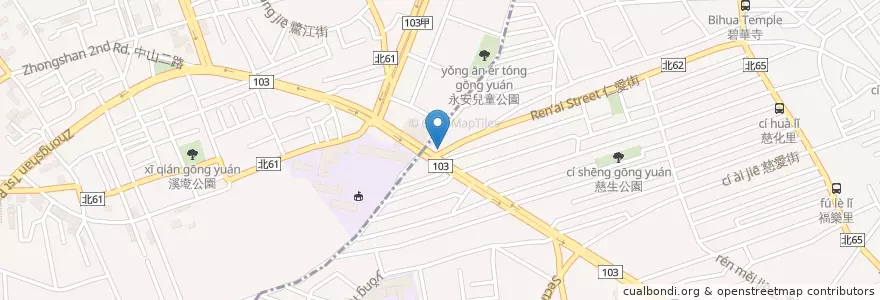 Mapa de ubicacion de 華南商業銀行 en 타이완, 신베이 시.