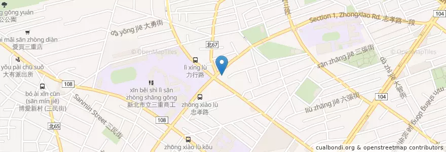 Mapa de ubicacion de 永豐商業銀行 en تايوان, تايبيه الجديدة.