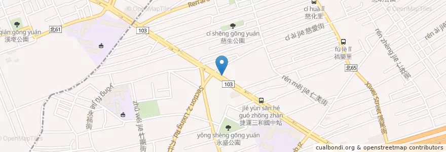 Mapa de ubicacion de 臺灣中小企業銀行 en Taiwan, Nuova Taipei.
