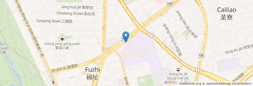 Mapa de ubicacion de 陽信商業銀行 en 타이완, 신베이 시.
