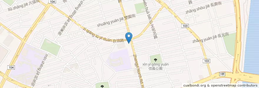 Mapa de ubicacion de 日盛國際商業銀行 en Тайвань, Новый Тайбэй.