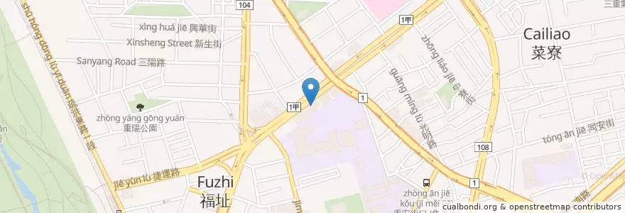 Mapa de ubicacion de 兆豐國際商業銀行 en 타이완, 신베이 시.