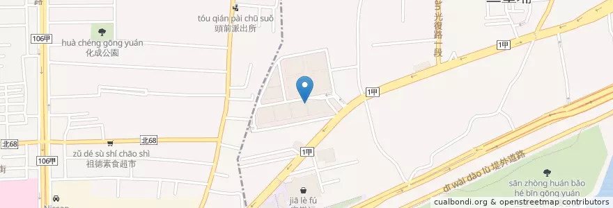 Mapa de ubicacion de 國泰世華商業銀行 en Tayvan, 新北市.