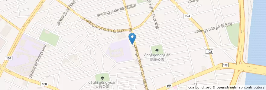 Mapa de ubicacion de 合作金庫商業銀行 en Tayvan, 新北市.