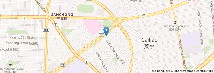 Mapa de ubicacion de 元大商業銀行 en 타이완, 신베이 시.