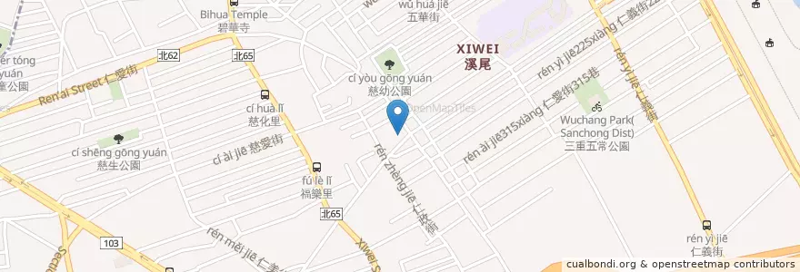 Mapa de ubicacion de 陽信商業銀行 en 台湾, 新北市.