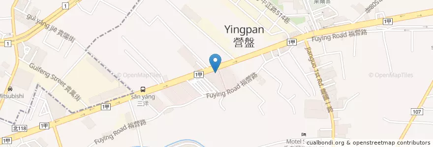 Mapa de ubicacion de 台中商業銀行 en Tayvan, 新北市, 新莊區.