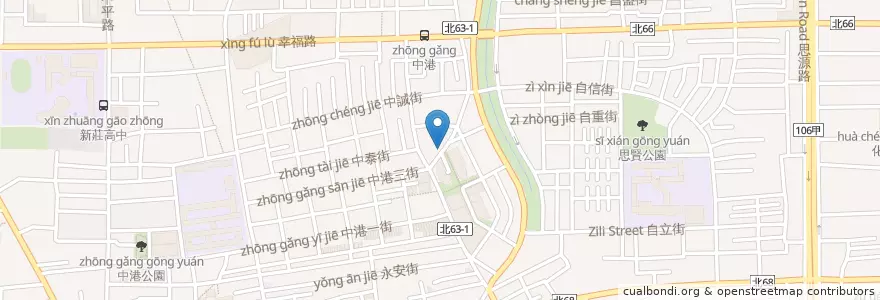 Mapa de ubicacion de 永豐商業銀行 en Taiwan, 新北市, 新莊區.